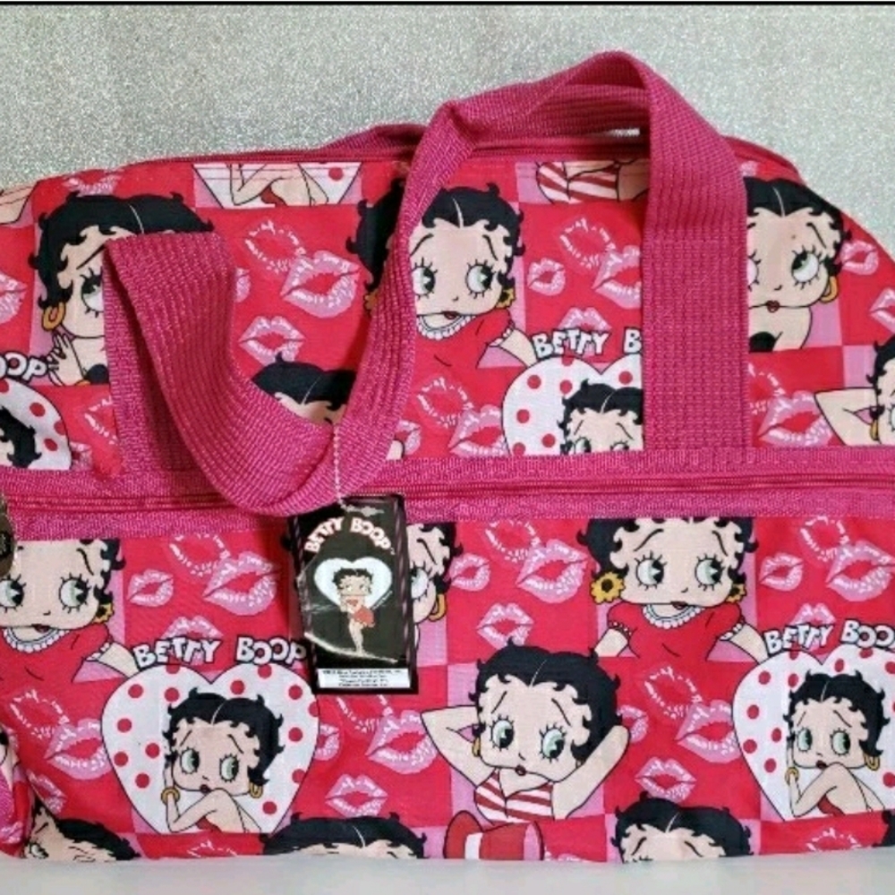 Betty Boop Pink Travel Bag